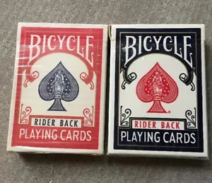 Vintage Bicycle Rider Back Poker Playing Cards, 2 Decks - Picture 1 of 4