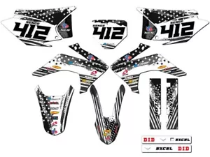 2015-2020 CRF 150 F MERICA gris Senge kit de gráficos compatible con Honda - Imagen 1 de 10