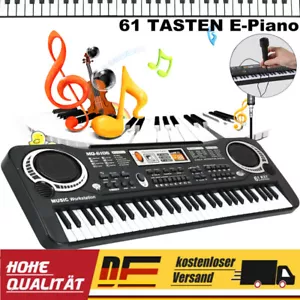 61 Tasten Digital Keyboard Klavier Elektro Klaviertastatur Kinder Geschenk - Bild 1 von 13