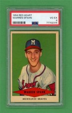 1954 Red Heart #30 Warren Spahn ** PSA VG-EX 4 ** Milwaukee Braves baseball card