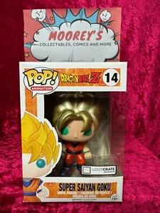 Funko Pop! DBZ Super Saiyan Goku 14 Cabello Dorado Metálico Exclusivo 2016 Abovedado - Imagen 1 de 7