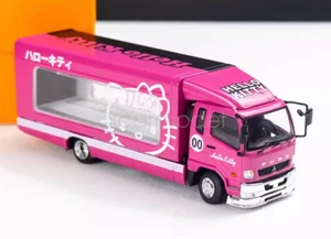 GCD 1:64 Pink Fuso Fighter Outriggers Camión Elevado Diecast Metal Juguete Modelo - Imagen 1 de 16