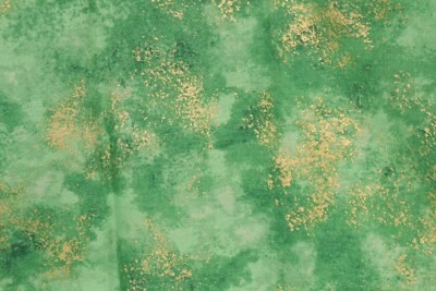 Peacock Paradise de 18" x 44" de Northcott verde con manchas de oro brillante Foto 1 de 4