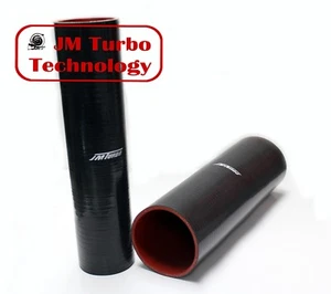2.5" x 12" Straight 4-Ply Turbo Intake Intercooler Piping Silicone Coupler Hose - Picture 1 of 3
