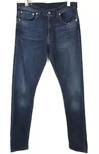 Levi's 512 Premium Big E Herrenjeans W32/L34 Neu Slim Fit Schnurrhaare Zip Dark - Bild 1 von 8