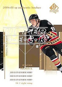 2004-05 SP Authentic Hockey #61 Marian Hossa