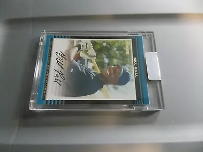 2002 Bowman Uncirculated Bill Hall #123 Brewers  - Image 1 of 2