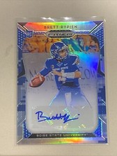 2019 Panini Prizm Draft Picks Blue Camo /25 Brett Rypien Rookie Auto RC 1/1