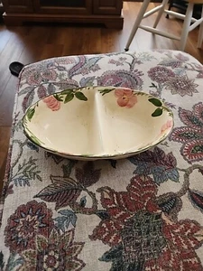 VINTAGE FRANCISCAN WARE DESERT ROSE DIVIDED DISH No Mark - Picture 1 of 3