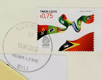 Timor Oriental. 2025. Timor Oriental. 75c solo en cubierta DILI a Aust Foto 1 de 2