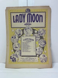 Lady Moon Reverie H P Hopkins No 2976 Piano Book Organ Keyboard Sheet Music 1934 - Picture 1 of 8