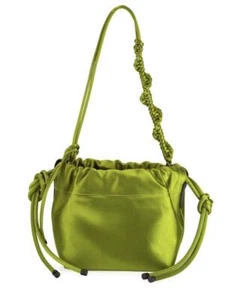 Dries Van Noten Women Satin Bag 2019 Collection Light Green used From JP 2504SM - Picture 1 of 4