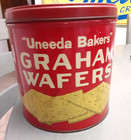 Uneeda Bakers COMPANY  GRAHAM WAFERS GRAHAM CRACKER TIN  1LB 3 Oz.