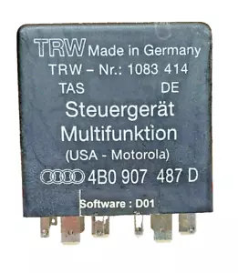 AUDI A6 A8 D2 MULTI FUNCTION STEERING WHEEL CONTROL UNIT MODULE 4B0907487AD OEM - Picture 1 of 3
