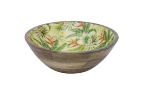 Elegant Hand Carved Enameled Bowl Style# 8007 - Picture 1 of 4