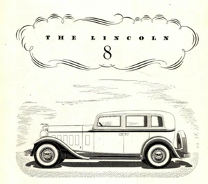 PRINT AD 1932 Lincoln V8 V12 Ford 6.75 x 10 Black & White - Picture 1 of 4