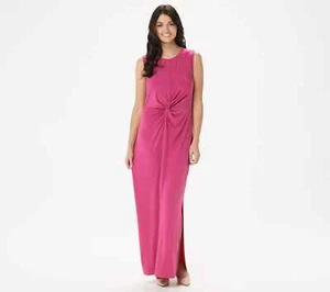 BROOKE SHIELDS zeitloses normales ärmelloses Maxikleid - rosa, Größe 1X - Bild 1 von 1