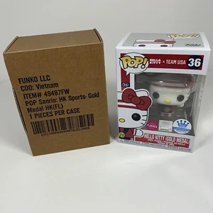 Funko Pop HELLO KITTY GOLD MEDAL (FLOCKED) - TEAM USA LE4000 In Hand Fast Ship - Imagen 1 de 7