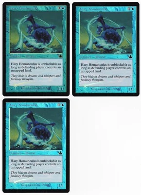 Hazy Homunculus x3 3x 2000 Prophecy FOIL Blue Common Creature MTG NM AZ1 - Image 1 of 2