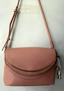NUEVO CON ETIQUETAS Mujer LC LAUREN CONRAD/KOHLS Bandolera Bolso Cartera Oro Rosa Herrajes - Imagen 1 de 5