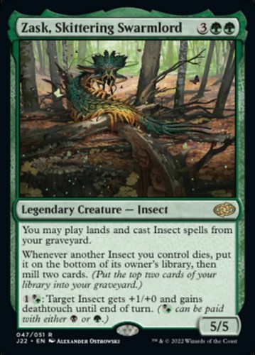 Mint/Near-Mint, English - 1 x MTG Zask, Skittering Swarmlord Jumpstart ...