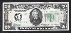 FR. 2054-E 1934 $20 FRN FEDERAL RESERVE NOTE RICHMOND, VA EXTREMELY FINE - Picture 1 of 2