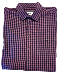 Joseph Abboud Button Down Shirt Men's Sz 2XL Brown/Black Plaid MSRP $84.99-NWT - Picture 1 of 4