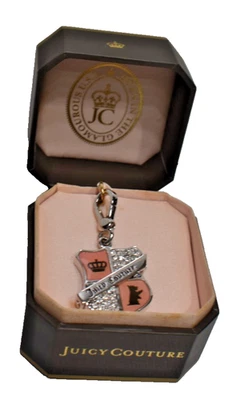 Juicy Couture Shield Charm Silver New In Box! - Image 1 of 4