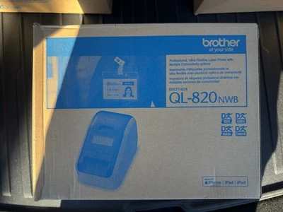 Brand New - Brother QL-820NWB Direct Thermal  Label Printer - White/Black - Image 1 of 2