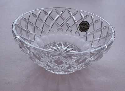 NEW Lenox Crystal Diamond Bowl, Made in Czech Republic Full Lead Crystal - Image 1 of 4