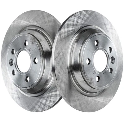 Rear Disc Brake Rotors For 2008-2016 Volvo XC70 2011-2018 S60 2008-2010 V70 5Lug - Image 1 of 4