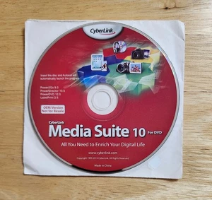 Cyberlink Media Suite 10 for DVD, CD for Dell PC - Picture 1 of 1