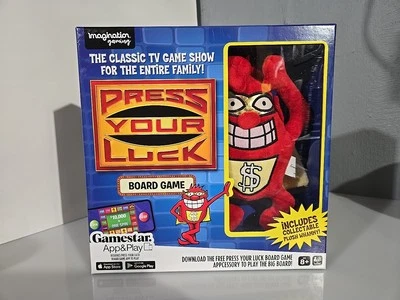 NEW Press Your Luck Classic TV Board Game 2020 Collectible Plush Whammy Open Box - Image 1 of 4