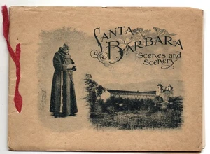 Rare SANTA BARBARA SCENES & SCENERY photo book 1906 Potter & Arlington Hotel CA - Foto 1 di 6