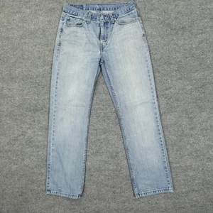 Levis 514 Jeans Men 30x30 Blue Regular Straight Light Wash Tag 32x32 - Picture 1 of 11