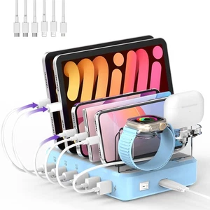 100W USB-C and USB-A Charging Station, Charging Dock Designed for Apple iPhon... - Picture 1 of 7