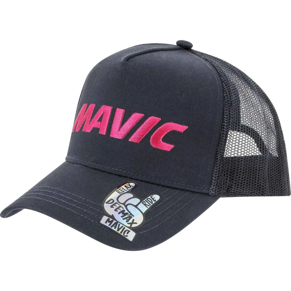 Mavic Trucker Bicycle Cycle Bike Cap Deep Blue / Pink - One Size - Image 1 of 1
