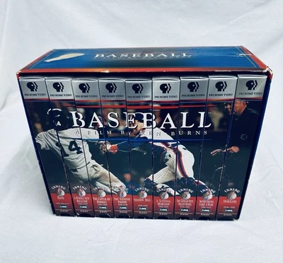 Baseball A Film by Ken Burns 9 VHS Boxed Set PBS Home Video 1994 - Image 1 of 4