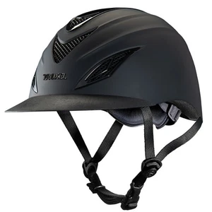48TX Troxel Horse Riding Helmet English Avalon Steel Vent Covers Black - Picture 1 of 2