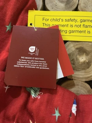 Wondershop Bebé Niño Niñas Papá Noel Estampado Ajustado Pijama Conjunto 18 Mos Nuevo con Etiquetas Foto 1 de 4