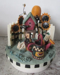 Debbie Mumm Candle Topper Summer Garden in box - Picture 1 of 5