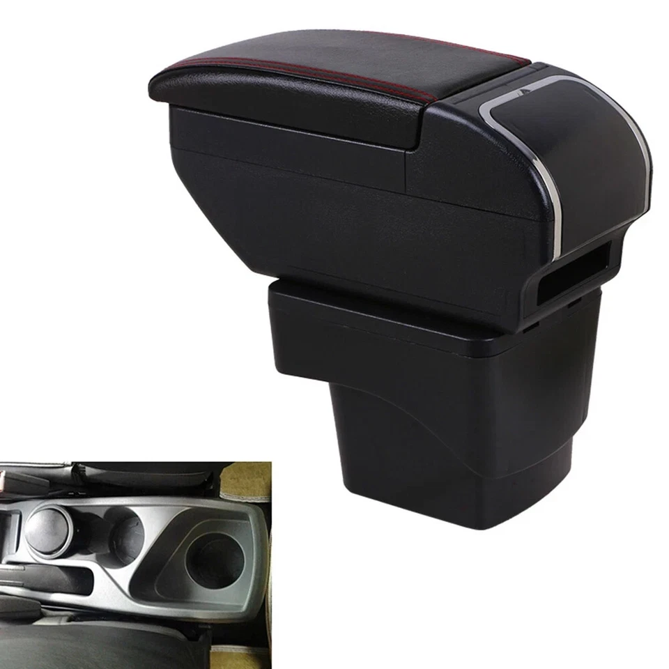 Armrest Box For Ford Ecosport 2013-2017 Central Console Storage with Cup Holder - Imagem 1 de 4