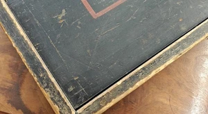 23" Antique/Primitive Wood CHECKERBOARD+NINE MEN'S MORRIS Checker Game Board - Picture 1 of 14