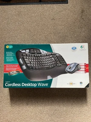 Logitech Wave Kabellose Ergonomische Tastatur - Originalverpackt mit Empfänger - Bild 1 von 4