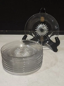 SET OF 10- Vintage Heisey Glass 5" Plain Clear Bread/Under Plates or Coasters - Picture 1 of 5