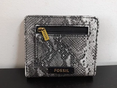 Fossil Leather Bifold Snakeskin Wallet  - image 1 of 4