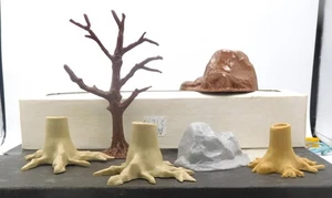 Marx Reedición Árbol Muerto, Tocones y Rocas Seis Piezas - Imagen 1 de 3