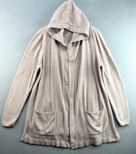 Barefoot Dreams Cardigan Sweater 1X Pink Hooded CozyChic Long Lite Pockets 905 - Picture 1 of 7