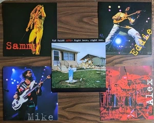 Van Halen "Aquí mismo, ahora mismo" 1993 RARO conjunto de 5 póster plano promoción original 12" - Imagen 1 de 2