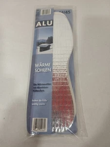Alu-Wärmesohlen, Einlegesohlen, 1 Paar, Gr. 44 / 45, OVP - Bild 1 von 2